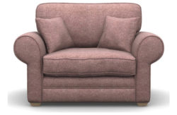 Heart of House Chedworth Tweed Fabric Cuddle Chair - Pink